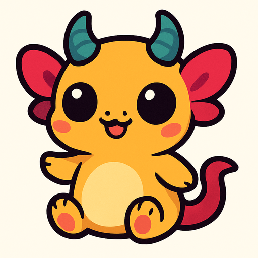 create a cute creature baby.
In-Game asset.  2d.  High contrast.  No shadows