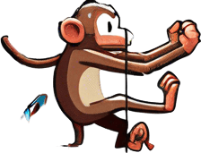 The missing tail of the monkey.