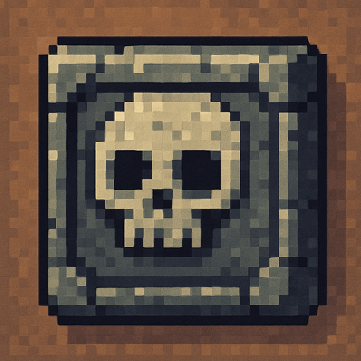 Pixel art  death block.