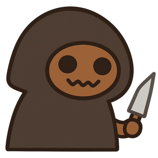 elinde bıçak var
. No background. Transparent background. Blank background. No shadows. 2d. In-Game asset. flat