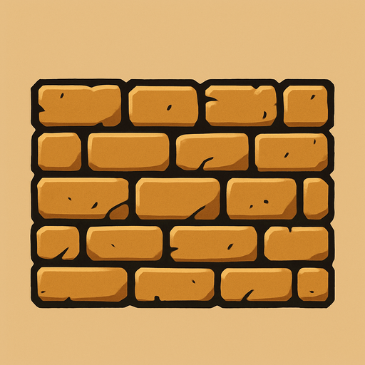 Tan wall.
In-Game asset.  2d.  High contrast.  No shadows