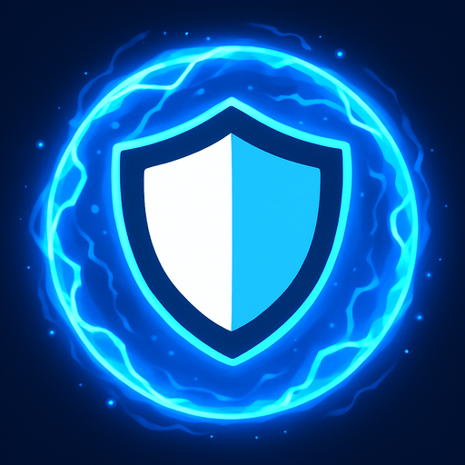 shield icon inside of a blue energy 
bubble.
In-Game asset.  2d.  High contrast.  No shadows