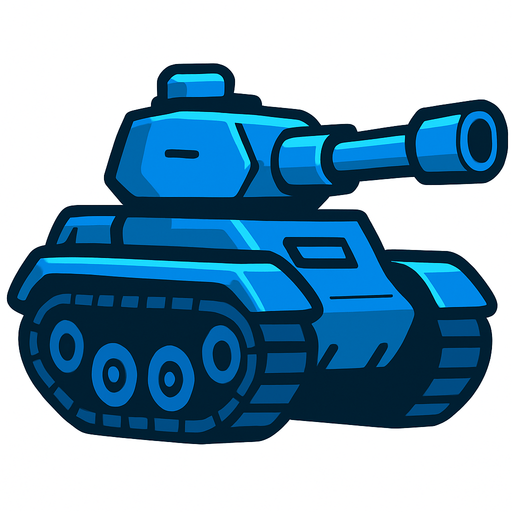 blue tank.
In-Game asset.  2d.  High contrast.  No shadows