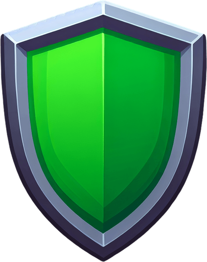 in-game asset. 2d. shield graphic green. blank background. minimalistic flat graphic. Single Game Texture. In-Game asset. 2d. High contrast. No shadows..
Single Game Texture. In-Game asset. 2d. Blank background. High contrast. No shadows.