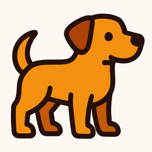 Create a dog.
In-Game asset.  High contrast.  No shadows