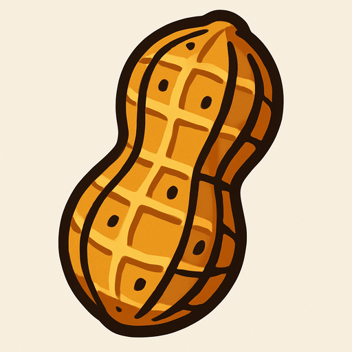 Peanut.
In-Game asset.  2d.  High contrast.  No shadows
