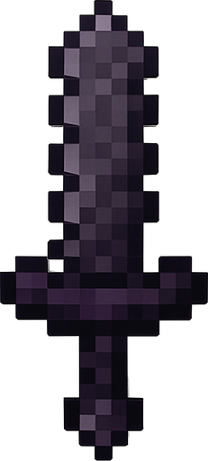 netherite sword.
In-Game asset.  2d.  High contrast.  No shadows