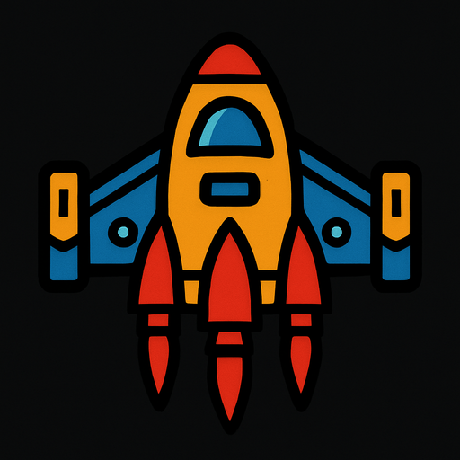 Uzay gemisi.
In-Game asset.  2d.  High contrast.  No shadows