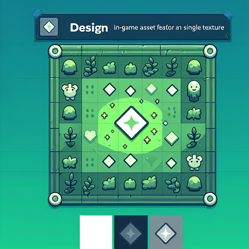 Congratulation! Green wallpapper..
Single Game Texture. In-Game asset. 2d. Blank background. High contrast. No shadows.