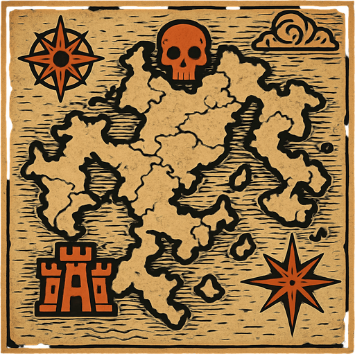 only atlas map .
In-Game asset.  2d.  High contrast.  No shadows