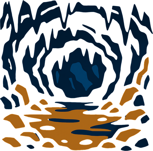 Cave bg.
In-Game asset.  2d.  High contrast.  No shadows