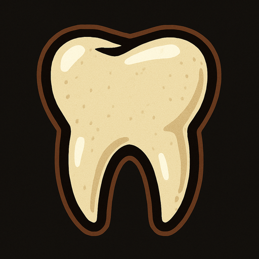 Tooth.
In-Game asset.  2d.  High contrast.  No shadows