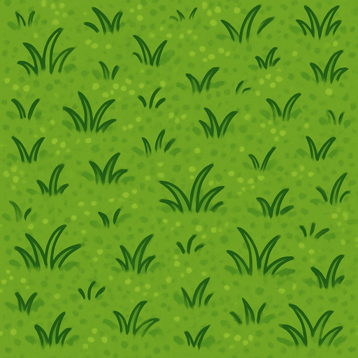 ince bir çimenli zemin.
In-Game asset.  2d.  High contrast.  No shadows