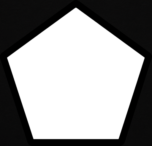 Pentagon, simple, #33cc00.
In-Game asset.  2d.  High contrast.  No shadows