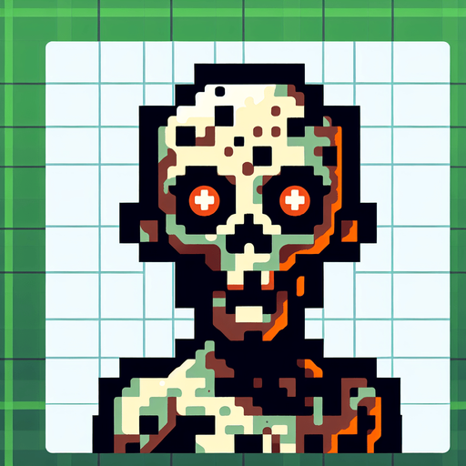 Zombies.
Single Game Texture. In-Game asset. 2d. Blank background. High contrast. No shadows.