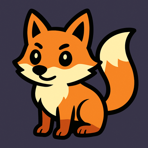 Fox.
In-Game asset.  2d.  High contrast.  No shadows