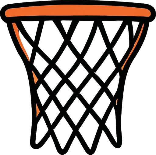 Basketball net. Just the net not the hoop side view 2d 2d side view just the not the hoop or backboard
In-Game asset.  2d.  High contrast.  No shadows