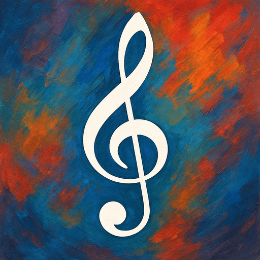 White Clef de sol