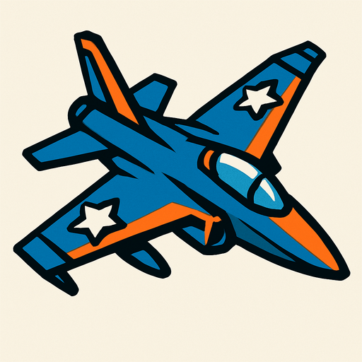 Jet.
In-Game asset.  High contrast.  No shadows