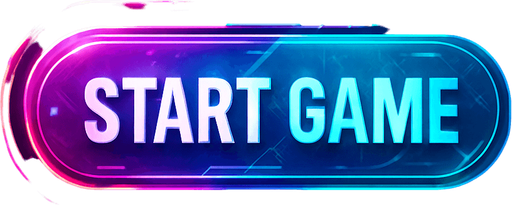 Mix this 'start game' button with cyberpunk + abstract style. Futuer.