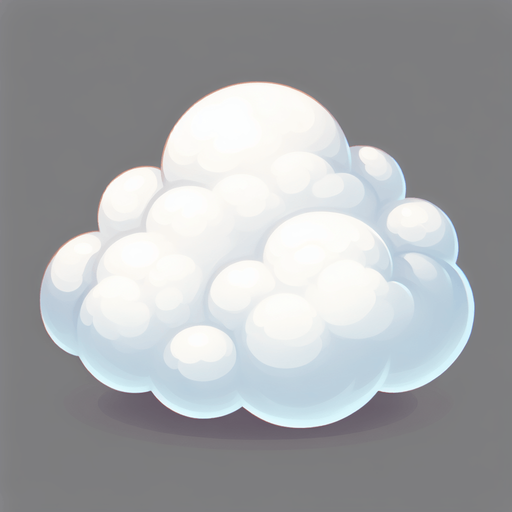 bulut beyaz pofuduk 2d oyun detailles.
Single Game Texture.  In-Game asset.  2d.  Blank background.  High contrast.  No shadows