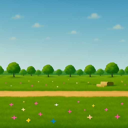 kenar görüntülerini ve gökyüzü iışıklandırmasını öyle ayarla ki bu görsel sürekli tekrar ettiğinde sınırlar belli olmasın başlangıçla bitiş aynı olsun ve şu ağaçları küçült artık