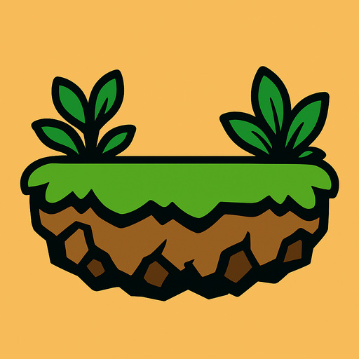 platform.
In-Game asset.  2d.  High contrast.  No shadows