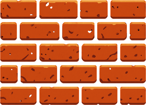 Wall.
In-Game asset.  2d.  High contrast.  No shadows