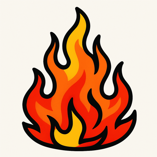 Ateş.
In-Game asset.  2d.  High contrast.  No shadows