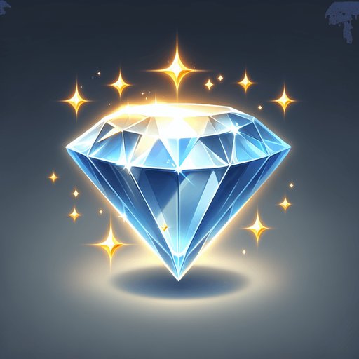 Diamond.
Single Game Texture.  In-Game asset.  2d.  Blank background.  No shadows
