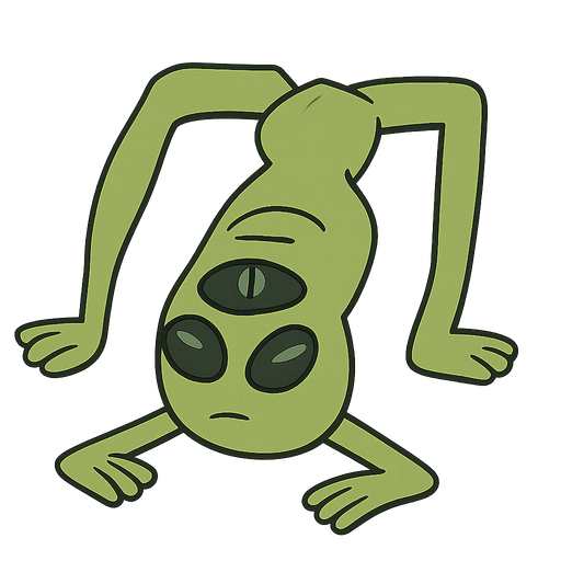 alien. No background. Transparent background. Blank background. No shadows. 2d. In-Game asset. flat