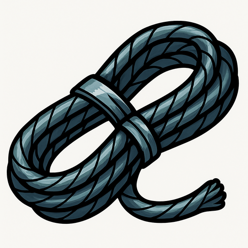 metal cable.
In-Game asset.  2d.  High contrast.  No shadows