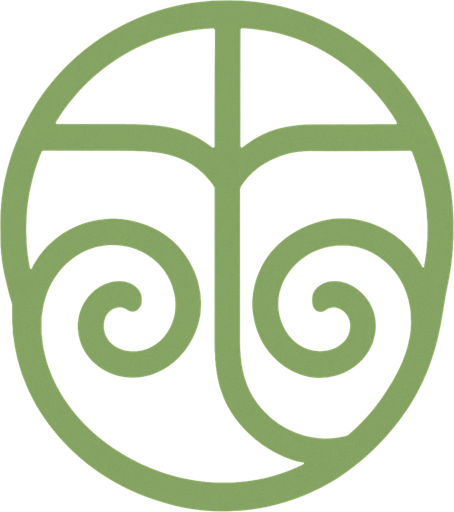 Símbolo de la tierra color verde