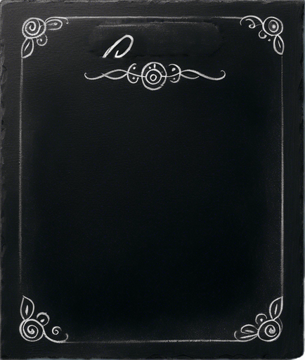 "RULES" handwritten in chalk