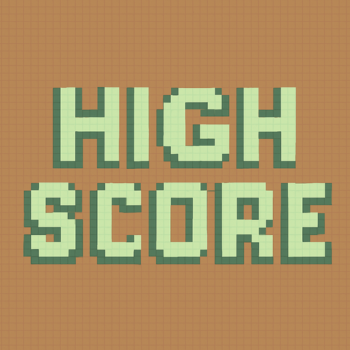 A pixel art text label for a retro 2D game main menu displaying "HIGH SCORE" in bold uppercase letters. The text is centered, large enough to be easily readable, and uses a pastel light green color. The style is simple, flat, and fits the cozy retro pixel art theme of the game. The text label is static and not interactive..
In-Game asset.  2d.  High contrast.  No shadows. pixel art. retro. 2d ui. text label. pastel green. bold uppercase letters. clear font. minimal. flat design. non-interactive