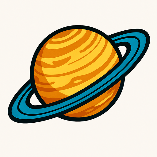 satürn.
In-Game asset.  2d.  High contrast.  No shadows