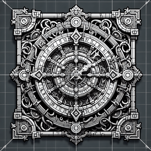 create a clock.
Single Game Texture.  In-Game asset.  2d.  Blank background.  High contrast.  No shadows