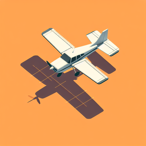2d view of a small 
plane top view 
Without shadow 
Drone view.
Single Game Texture. In-Game asset. 2d. Blank background. High contrast. No shadows.
