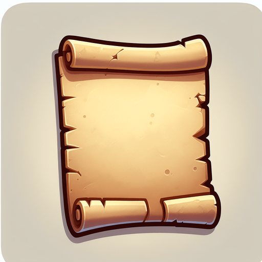 Old Paper.
Single Game Texture. In-Game asset. 2d. Blank background. High contrast. No shadows.