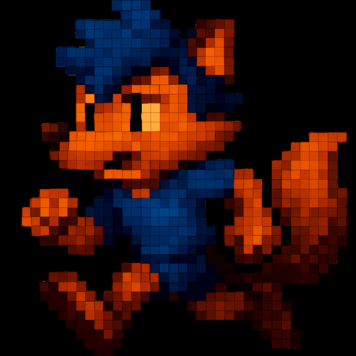 Corriendo, pixelart