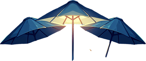 picnic bg in a night sky.
Single Game Texture.  In-Game asset.  2d.  Blank background.  High contrast.  No shadows