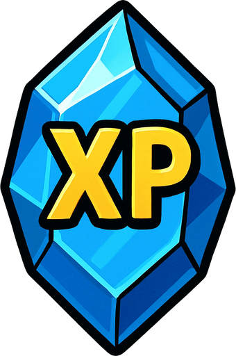 bana bir xp kristali çiz.
In-Game asset.  2d.  High contrast.  No shadows