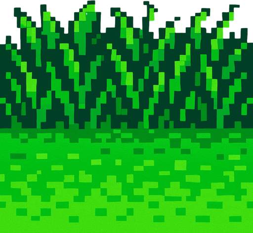 background grass 8 bit.
In-Game asset.  2d.  High contrast.  No shadows