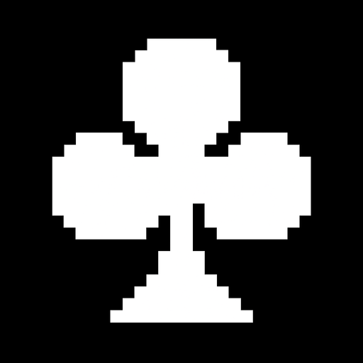 haz que este trebol blanco, sea pixeleado de 16x16