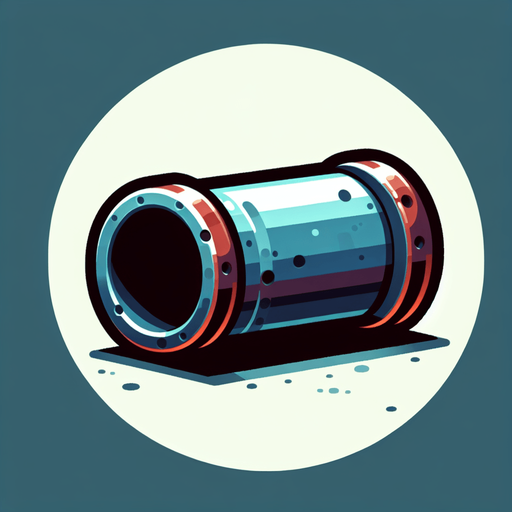 Pipe.
Single Game Texture. In-Game asset. 2d. Blank background. High contrast. No shadows.