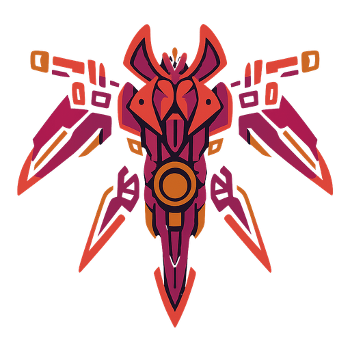 boss spaceship.
In-Game asset.  2d.  High contrast.  No shadows