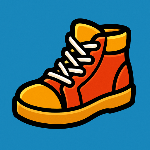 Shoe.
In-Game asset.  2d.  High contrast.  No shadows