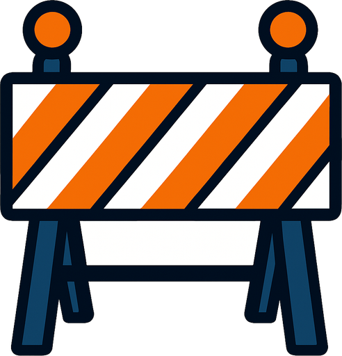 bariyer.
In-Game asset.  2d.  High contrast.  No shadows