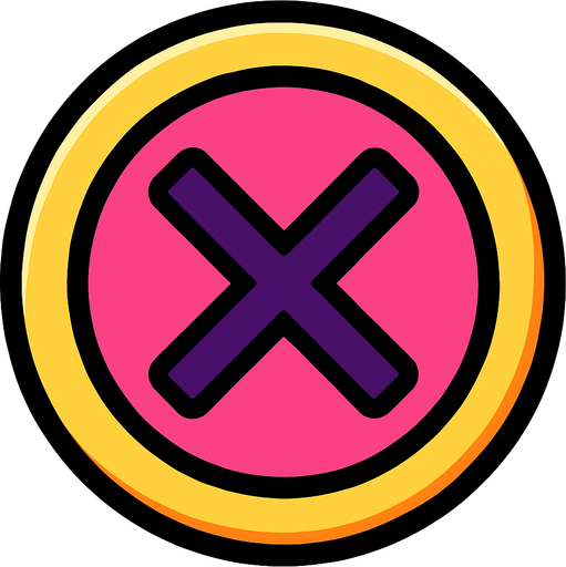 X button.
In-Game asset.  2d.  High contrast.  No shadows