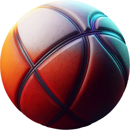 Basketball.
Single Game Texture. In-Game asset. 3D. Full background. High contrast. 
Yes shadows.